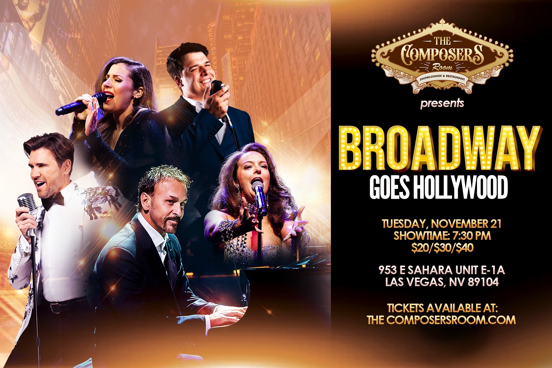Keith Thompson Presents Broadway Goes Hollywood The Composers Room